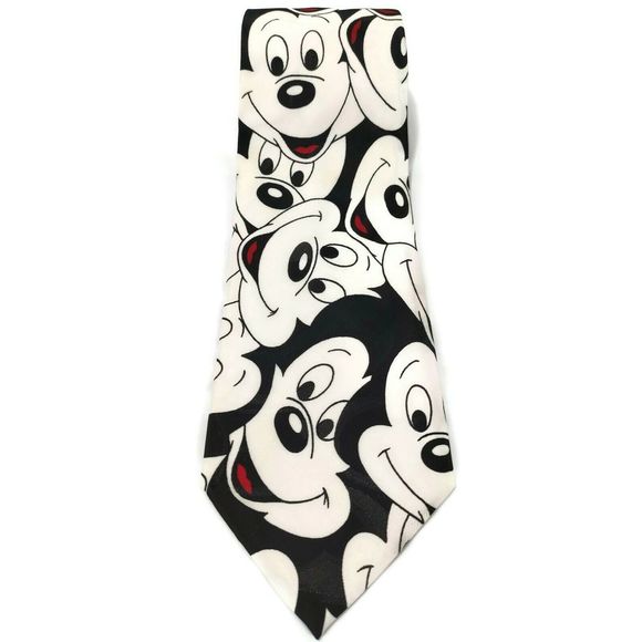 Disney Other - Vintage Disney Balance Mickey Mouse Face Mens Tie